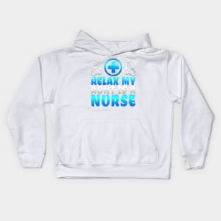 Adorable Relax My Aunt Is A Nurse Proud Niece Nephew Kids Hoodie